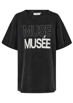 Muse Logo tee Med.Grey Melange Copenhagen Muse 