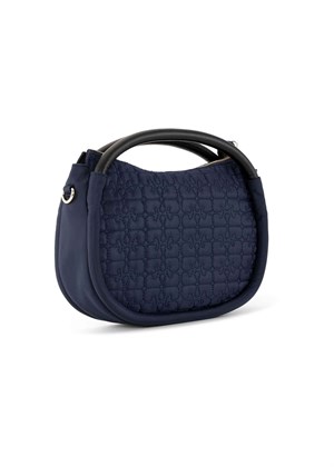 Knot mini quilted bag Sky Captain A5173 Ganni 