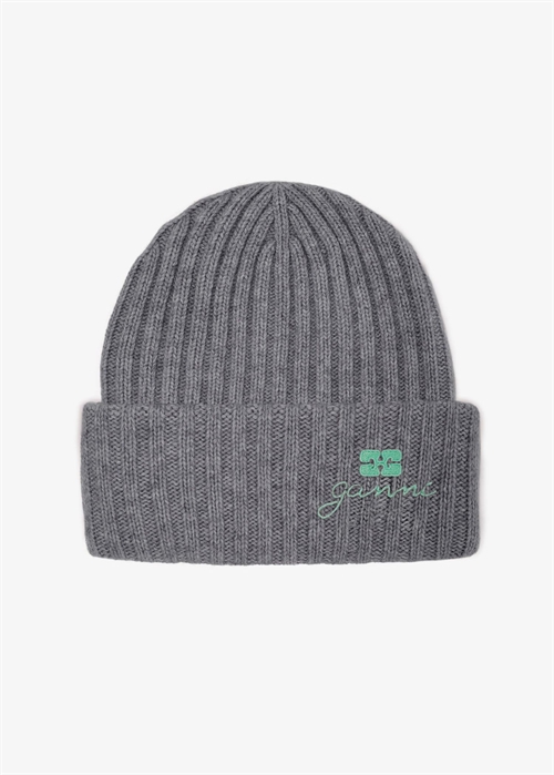 Core future wool knit hue Charcoal Grey A6928 Ganni 