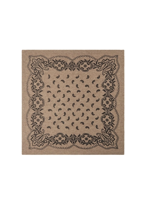 Adelina paisley knit scarf Beige Melange Neo Noir 
