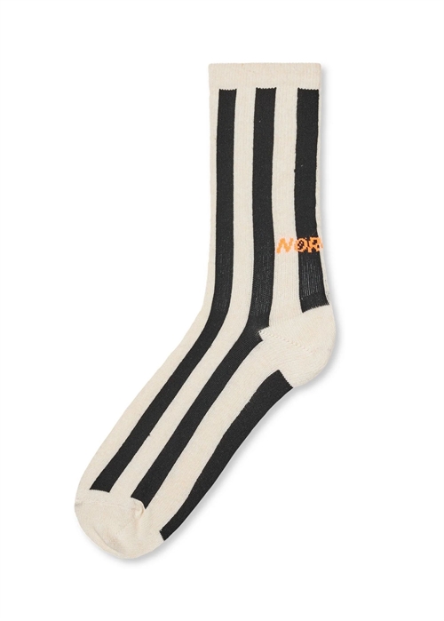 Antonella single sock Black/Vanilla Ice Mads Nørgaard
