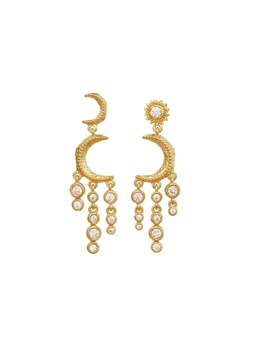 Astrea twinkle earring Forgyldt Maanesten 