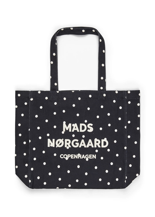 Athene Aop shopper net Dot Aop Black Mads Nørgaard 