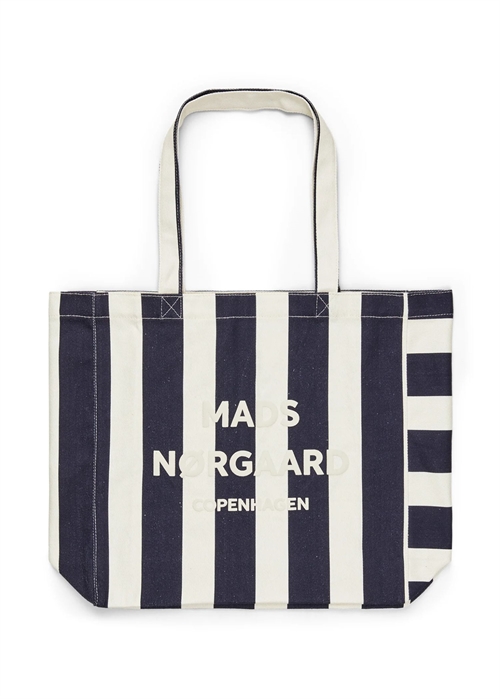 Athene Aop shopper net Stripe Aop Sky Captain Mads Nørgaard 