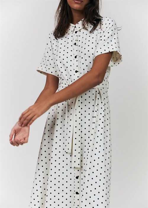 Blake dot midi kjole Offwhite Lollys Laundry 