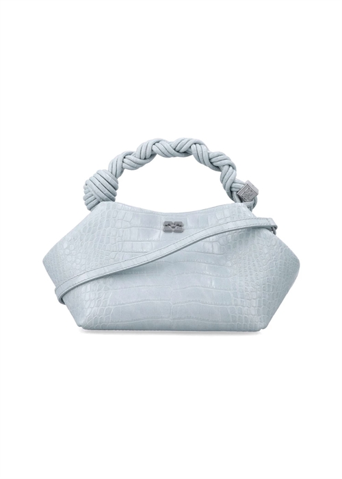 Bou small croco bag Delicate Blue B2100031 Ganni 