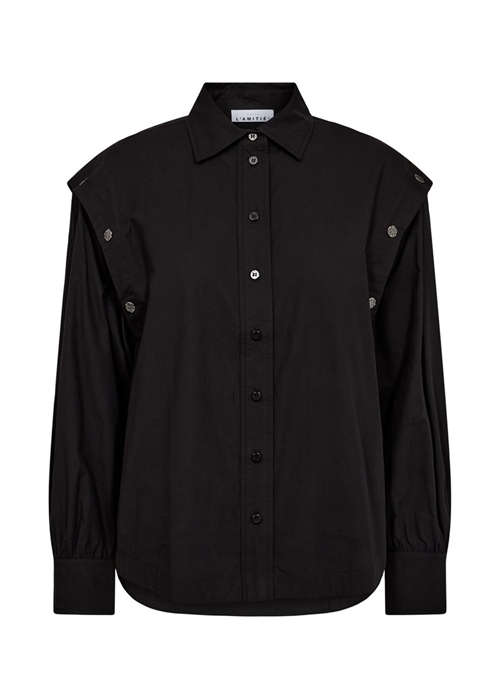 Button sleeve skjorte Black HAUTE L\'AMITIÈ