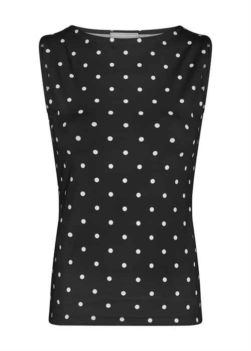 Ditty jersey dot top Black Neo Noir 