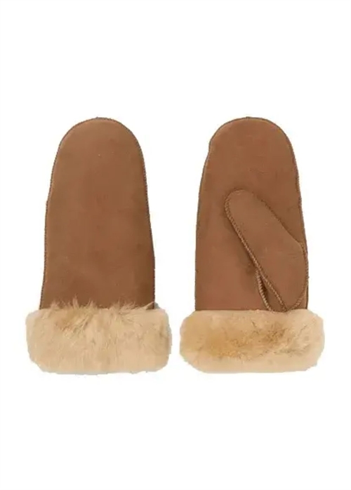 Doa shearling mitten Emperator Brown Becksøndergaard 