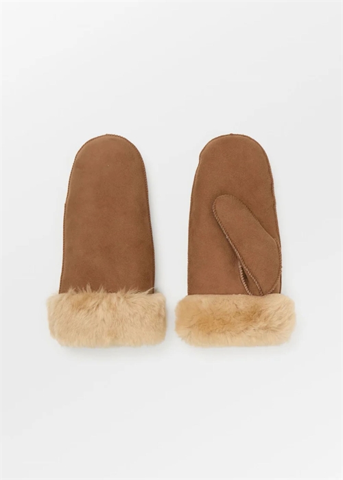 Doa shearling mitten Emperator Brown Becksøndergaard 
