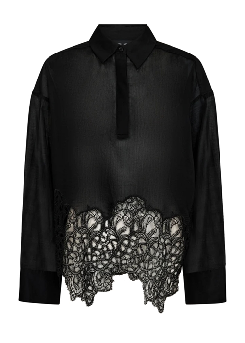 Dolly lace skjorte Sort Copenhagen Muse