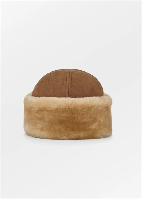 Dora shearling hat Emperator Brown Becksøndergaard 