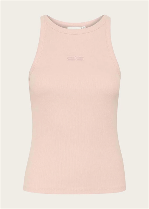 Drew washed logo tank Rose Dust Washed Gestuz 