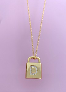 Lock letters necklace D Emm Cph 