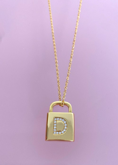 Lock letters necklace D Emm Cph 