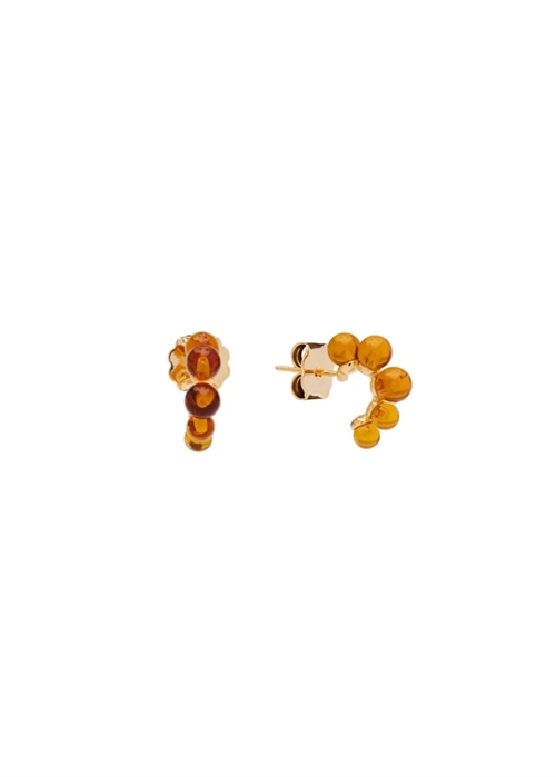 Electrine studs Amber Pico 