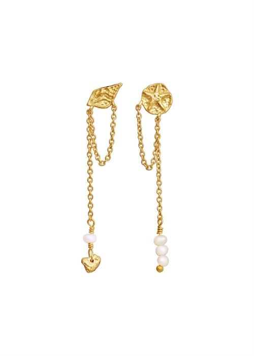 Elo earrings Forgyldt Maanesten