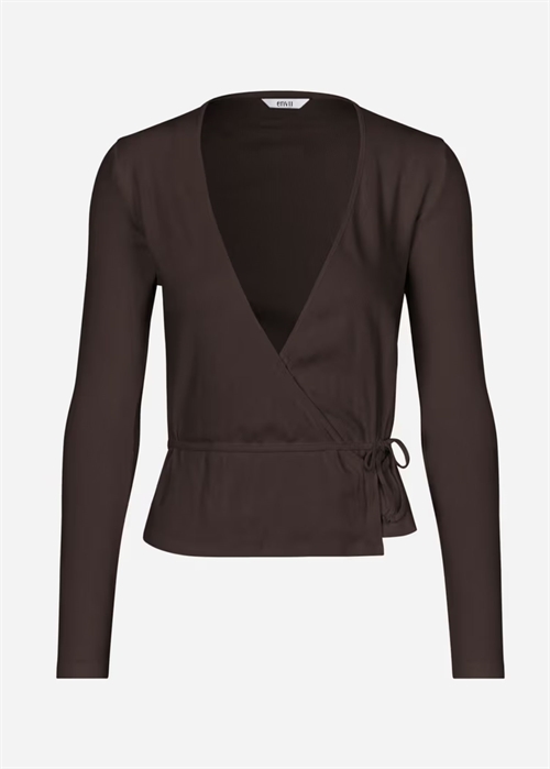 Enally ls v-n bluse 5314 Chocolate Torte Envii 