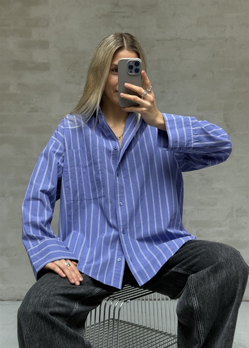 Fie skjorte Lavender Stripe Boii Studios 