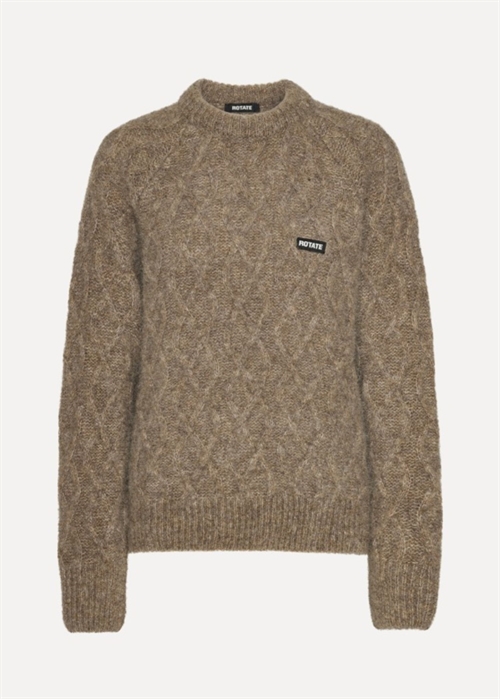 Fluffy knit jumper Pine Bark ROTATE By Birger Christensen 