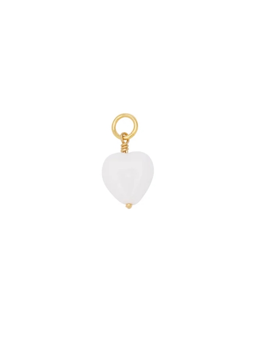 French heart pendant White Pico 