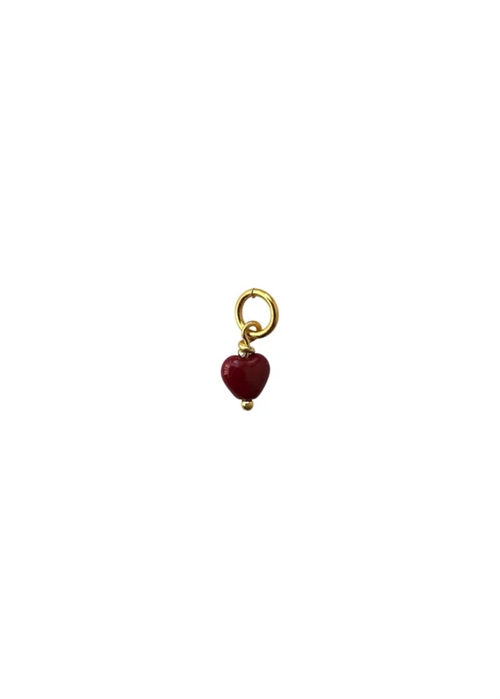 French mini heart pendant Wine Pico 