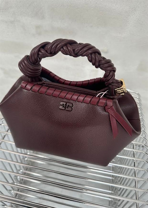 Bou small tressé bag Bitter Chocolate C2100052 Ganni 