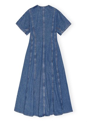 Future Denim Maxi kjole Mid Blue Stone J1462 Ganni 