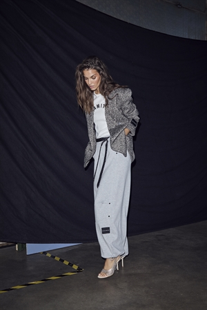 Maxi split tie buks Grey Melange HAUTE L\'AMITIÈ