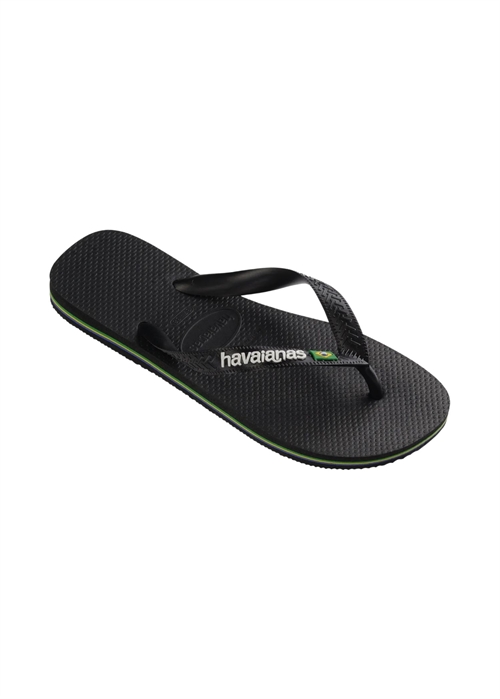Hav. Brasil Logo sandal Black/Black Havaianas