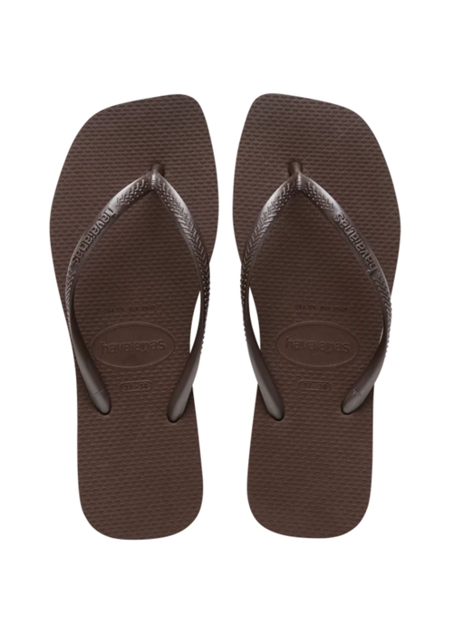 Hav. Slim Square sandal Dark Brown Havaianas