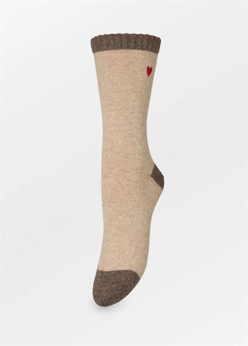 Hearty wola sock Pine Bark Becksøndergaard