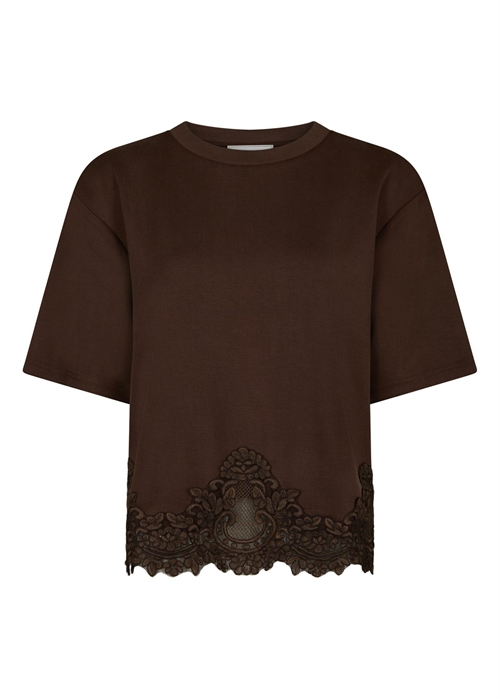 Iria lace tee Brown Neo Noir 