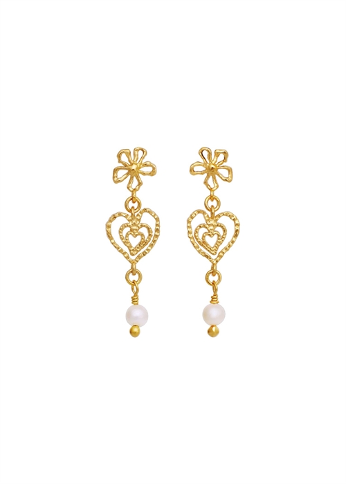Izabel Earrings Forgyldt Maanesten