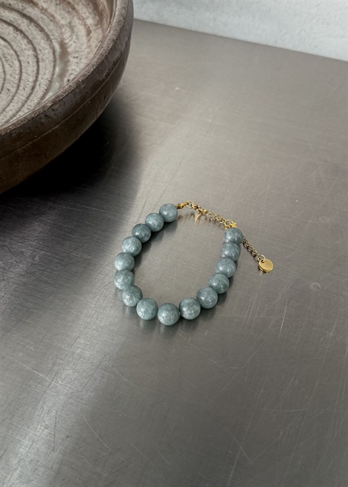 Jade armbånd Steel Blue By ANTHON 