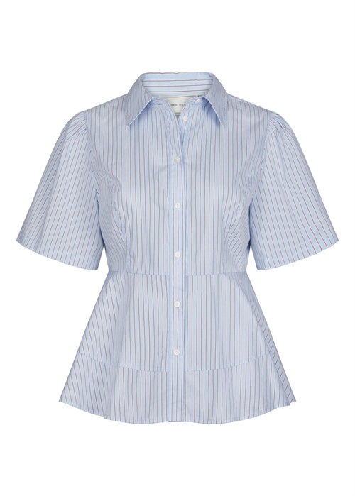 Janelle stripe skjorte Blue/Brown Stripe Neo Noir