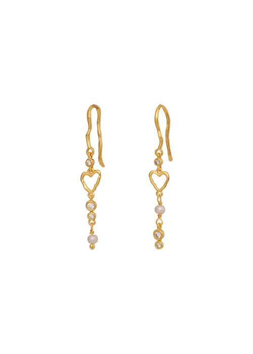 Kali earrings Forgyldt Maanesten 