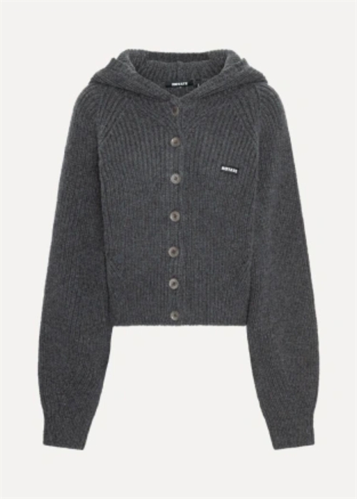 Kami knit boxy hoodie Gray Pinstripe ROTATE