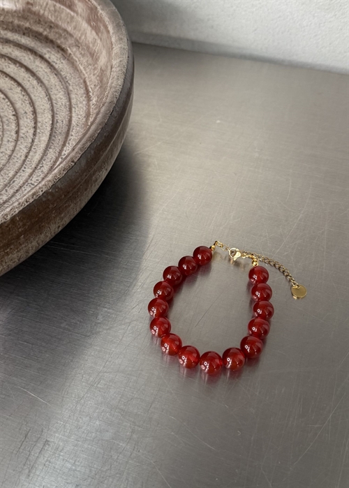 Karneol armbånd Rødbrun By ANTHON