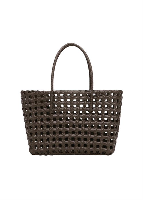 Kaya voven small tote bag Brown Sui Ava