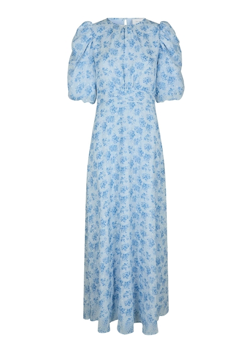 PRE-ORDER / Kikka chiffon flower kjole Lyseblå Neo Noir 