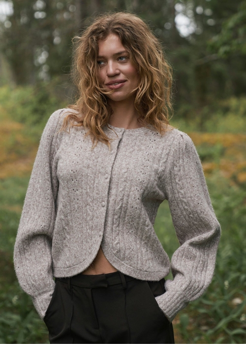 Koteas cable knit cardigan Beige Melange Neo Noir