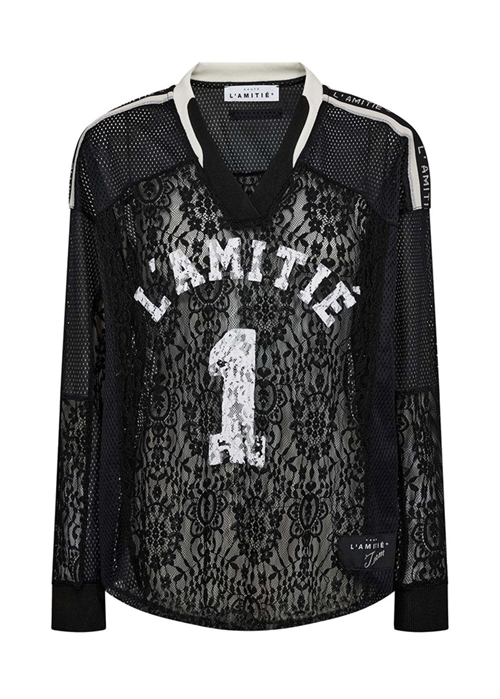Lace football bluse Black HAUTE L\'AMITIÈ