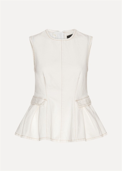 Lilou top Raw White Denim ROTATE By Birger Christensen 