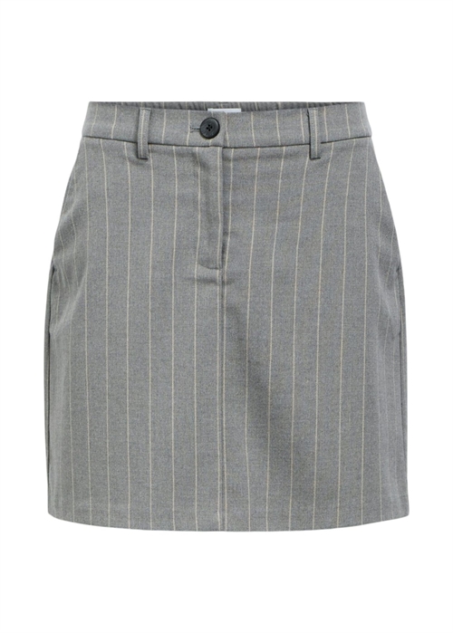 Lisa mw short skirt Medium Grey Stripes/Humus Pinstripe Object 