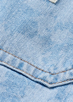 Soleil Art denim jakke Light Denim/Flower Aop Mads Nørgaard 