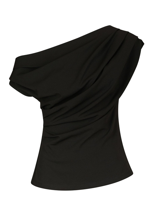 Mabelle drapy top Sort Neo Noir 