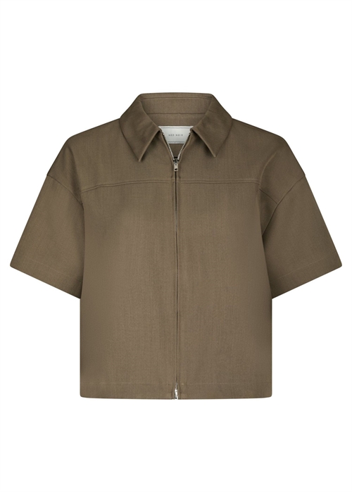 Madicken structure bluse Taupe Neo Noir 