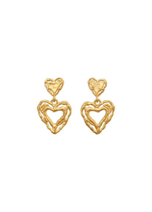 Martha earrings Forgyldt Maanesten