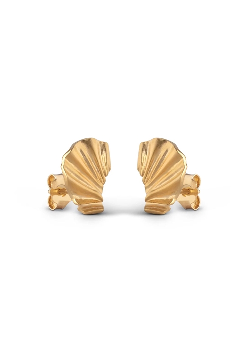 Mini wave earring Forgyldt Enamel 